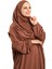 Kahve Iki Parça Namaz Elbisesi Viskon Düz 2504_14 5