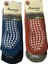 Çorapdiyarı & Sara Altı Abs Baskılı Yün Babet Tavaf - Pilates - Yoga Çorabı 4 Çift 4