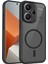 Xiaomi Redmi Note 13 Pro+ Kılıf, Manyetik Yarı Saydam Mat Darbeye Dayanıklı ve Parmak Izi Önleyici Koruyucu Kılıf-Siyah (Yurt Dışından) 1
