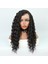 Siyah Yoğun Dalgalı Orta Boy Fiber Sentetik Tül Peruk 2