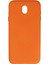 Samsung Galaxy J7 Pro / J730 Kılıf Nano Içi Kadife Silikon - Turuncu (K95) 1
