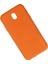 Samsung Galaxy J7 Pro / J730 Kılıf Nano Içi Kadife Silikon - Turuncu (K95) 2