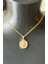 Çelik Gold Taşlı Pusula Kolye 2