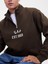 Erkek Kahverengi Vintagesoft Oversized Gap Logo Yarım Fermuarlı Sweatshirt 4