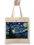 Van Gogh Yıldızlı Gece Bez Çanta Uzun Saplı Alışveriş Çantası Plaj Çantası 1