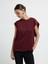 Kolsuz Saten Bluz Bordo 11545730000 1