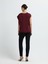 Kolsuz Saten Bluz Bordo 11545730000 6