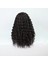 Siyah Yoğun Dalgalı Orta Boy Fiber Sentetik Tül Peruk 7