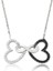 Gümüş İki Kalp Sonsuzluk Kadın Kolye 1