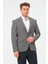Erkek Slim Fit Blazer Ceket Füme 1