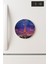 Desenli Temalı Yuvarlak Buzdolabı Magnet – 10X10 cm Eyfel 1