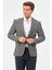 Erkek Slim Fit Blazer Ceket Füme 2
