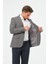 Erkek Slim Fit Blazer Ceket Füme 3