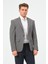 Erkek Slim Fit Blazer Ceket Füme 5