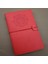 Büro Ev Ofis Hediyesi Için Kırmızı Deri Yapım Pusula Motif Defter 2