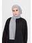 Gri Pratik Hazır Geçmeli Tesettür Bone Sandy Boyunluklu Çıtçıtlı 2505_15 5