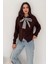 Kadın Fermuarlı Fiyonk Detaylı Triko Ceket – Pointed Hem Tasarım 1