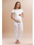 Kadın Giyim Beş Düğmeli Kısa Kollu & Alt Hamile Pijama Takımı LL.AR01.NE00.TT05 2