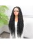 Afro Dalga Siyah Fiber Sentetik Tül Peruk 3