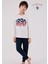 Erkek Çocuk Baskılı %100 Pamuk Pijama Takımı 3