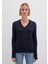 Ipek Karışımlı V Yaka Lacivert Kazak 1710720-89101 4