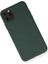 iPhone 11 Pro Max Kılıf Nano Içi Kadife Silikon - Koyu Yeşil (K95) 2