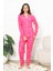 Kadın %100 Pamuk Pijama Takımı - Pat Yakalı-Baskılı ve Düğme Kapamalı 12354 1