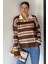 Kadın Çizgili Triko Kazak P-00019020 2