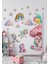 Unicorn Temalı Boy Ölçerli Duvar Sticker Seti | Çocuk Odası Dekoru | Mat Yüzey, Kolay Uygulama, Sökülebilir 1