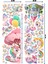 Unicorn Temalı Boy Ölçerli Duvar Sticker Seti | Çocuk Odası Dekoru | Mat Yüzey, Kolay Uygulama, Sökülebilir 3