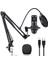 Profesyonel Kondansatör Mikrofon Seti Ayarlanabilir Stand USB Pc Bağlantılı Youtube Karaoke Podcast 1
