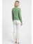 Metal Düğmeli Yuvarlak Yaka Kaşkorse Mint Hırka 4