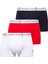 80651 Kırmızı - Lacivert - Beyaz 3 Lü Boxer 1