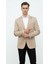 Bej Erkek Italyan Kesim Blazer Ceket – Kol Yamali, Slim Fit, Şık ve Modern Tasarım 1