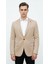 Bej Erkek Italyan Kesim Blazer Ceket – Kol Yamali, Slim Fit, Şık ve Modern Tasarım 2