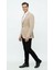 Bej Erkek Italyan Kesim Blazer Ceket – Kol Yamali, Slim Fit, Şık ve Modern Tasarım 4