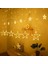 150 LED Işıklı 8 Modlu Gün Işığı Dekoratif Saçaklı Yıldızlı Perde LED 8