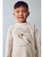 Erkek Çocuk 4-9 Yaş Baskılı Uzun Kol T-Shirt Bej 1