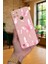 Realme C21Y ve C25Y -Pembe Kelebek Desenli Silikon Darbe Emici Klasik Korumalı Rubber Kılıf 1
