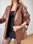 Kahve Deri Blazer Ceket 7