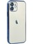 iPhone 12 Kılıf Lensli Silikon - Mavi - MRS5261-1733 3