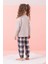 Mojo Kız Çocuk 4-8 Yaş Dream Desenli Pijama Takımı 6277 Bej 3