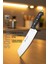 Sürmene Serisi Santoku Mutfak Şef Bıçak Et Ekmek Sebze Salata Şef Bıçağı Siyah Verzalit Sap HDS-144 2