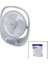 USB 7 Inç- 20CM Masa Üstü Fan Vantilatör Işıklı 5W 180 Derece 3 Kademe Hız - 3 Pervane STAND=24.8X30.5X8CM Aufn-01 (5324) 1