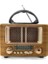 Küçük Mini Boy Retro Ahşap Tasarım Bluetooth Hoparlörlü Radyo – Fm/am Destekli, Şarjlı ve Taşınabilir Radyo NS-8108 (5324) 1