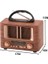 Küçük Mini Boy Retro Ahşap Tasarım Bluetooth Hoparlörlü Radyo – Fm/am Destekli, Şarjlı ve Taşınabilir Radyo NS-8108 (5324) 5