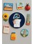 Modern ve Dekoratif Yuvarlak Buzdolabı Magneti Magnet Büyük Boy 10X10 cm - Yarışcı 1