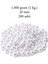 1.000 Gram (1 Kg.) 20MM Beyaz Renk Plastik Inci Boncuk Çanta ve Takı Yapım Boncuğu (~200 Adet) 1