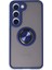 Samsung Galaxy S23 Kılıf Montreal Yüzüklü Silikon Kapak - Lacivert 1