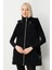 Kadın Aksesuar Detaylı Şişme Yelek 8583 Siyah 1